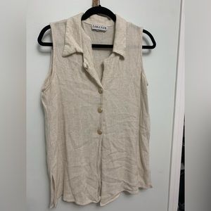 Vintage Lorenzo cream tank top